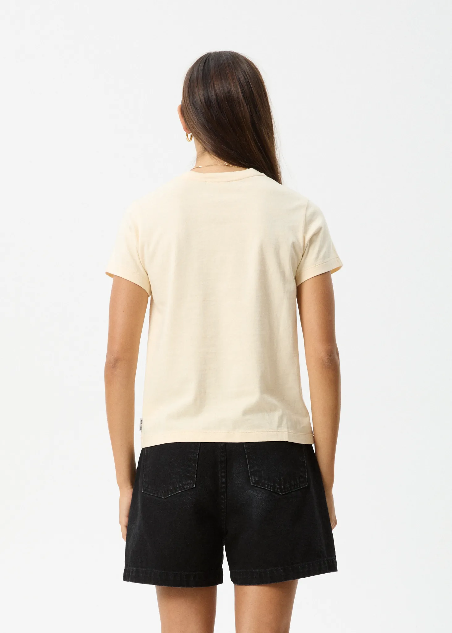 AFENDS Womens Heidi - Regular Tee - Sand