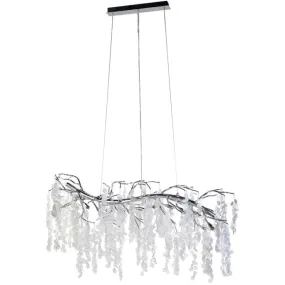 Aleesha 10Lt Oxid Silver Honesty Chandelier