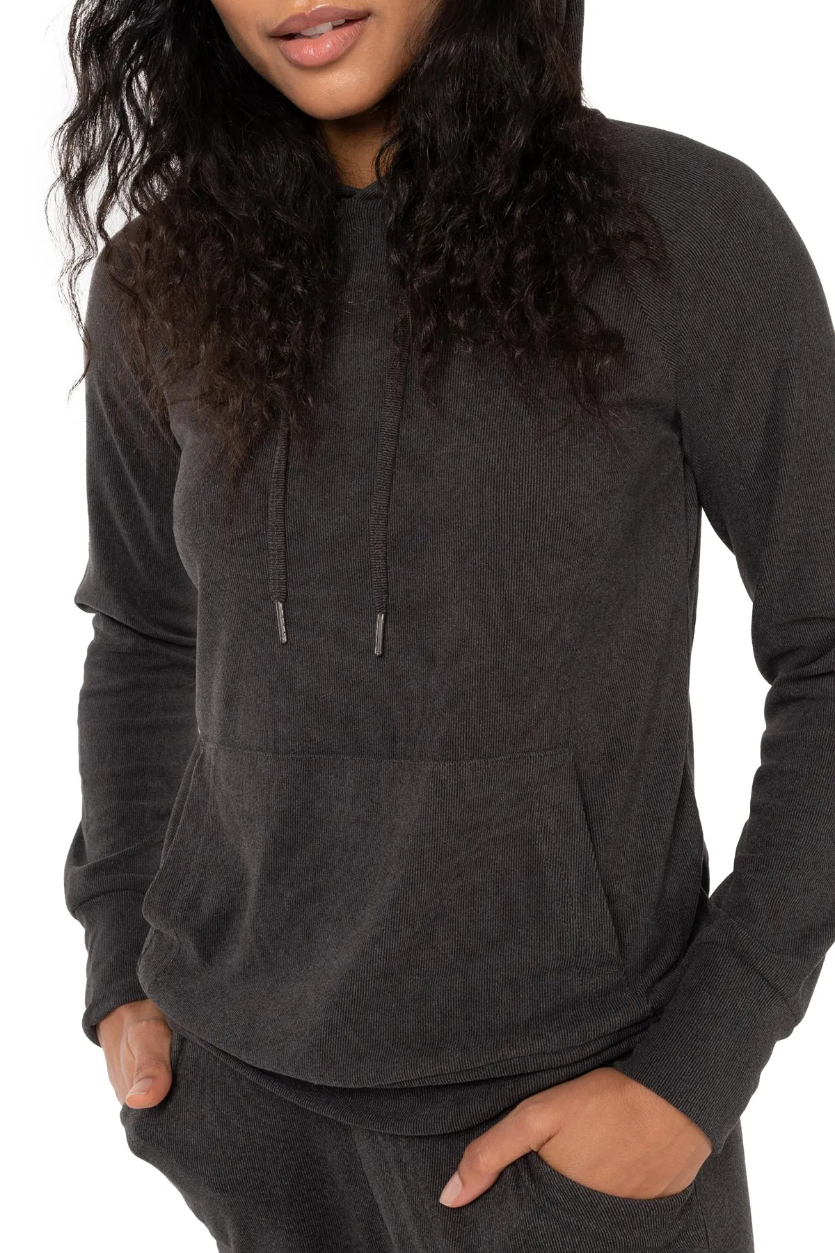 Apres Ski Ribbed Fleece Hoodie