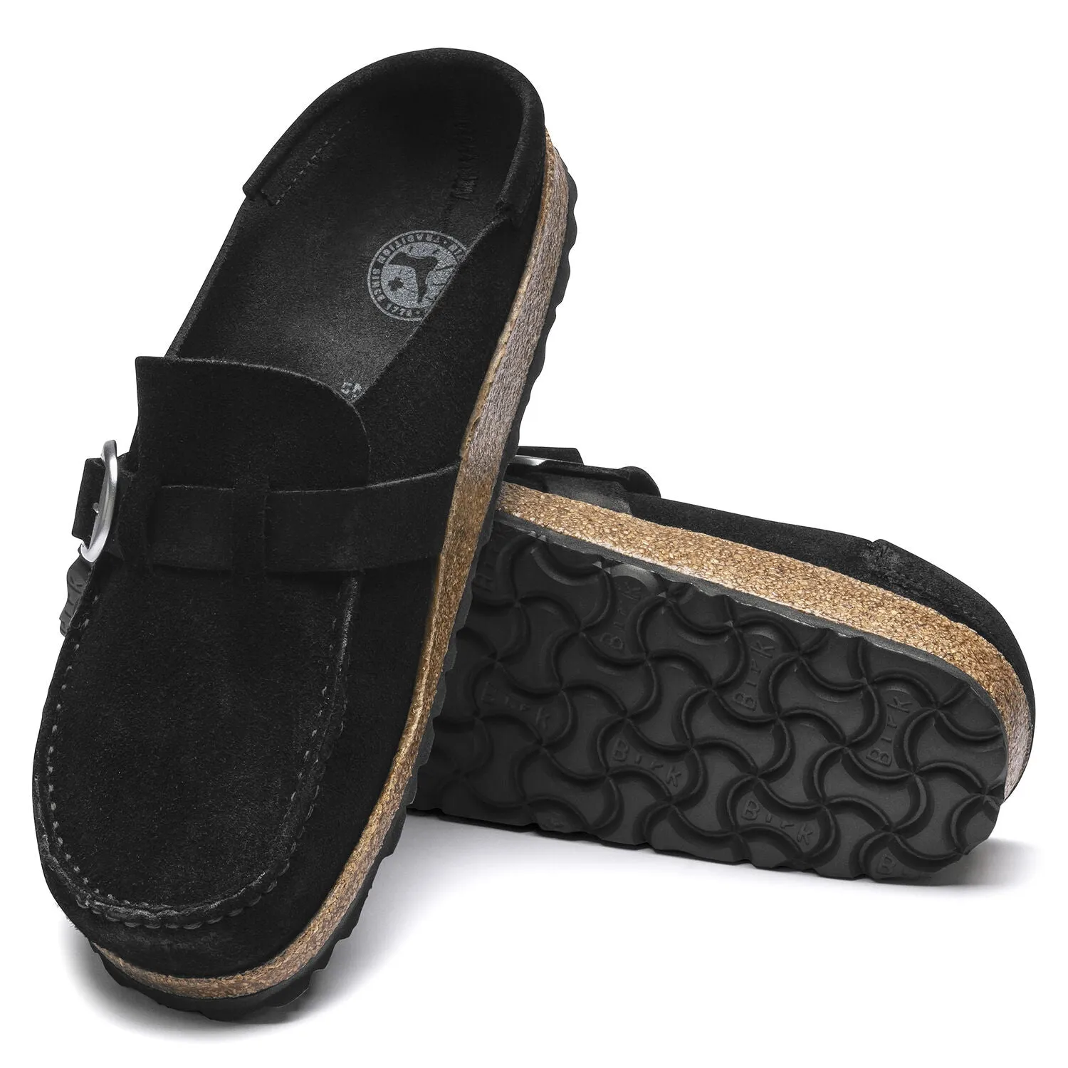 Birkenstock Buckley Suede Leather Black Women's