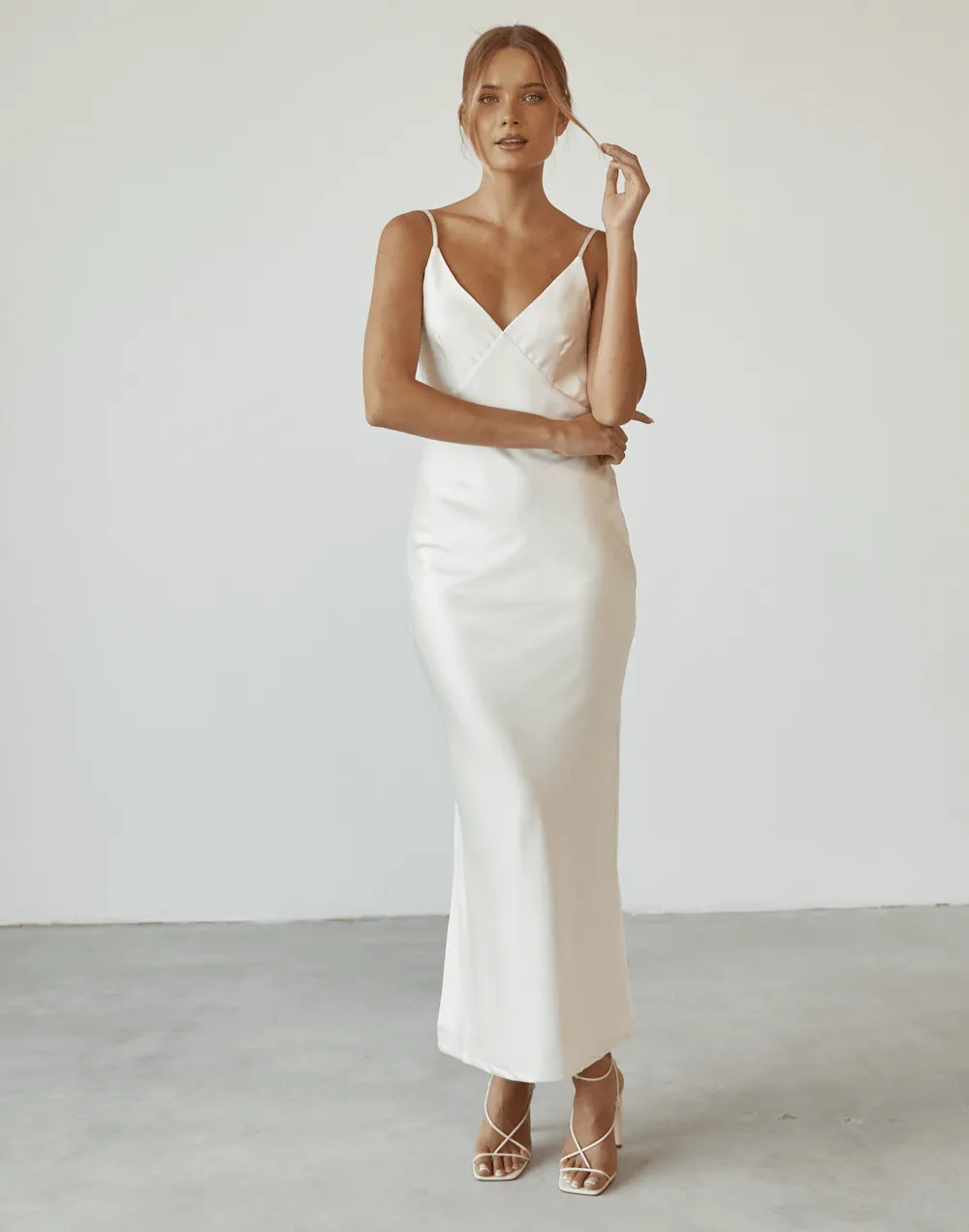 Captivate Maxi Dress (Cream)