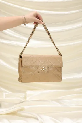 Chanel Caviar Iridescent Half Flap