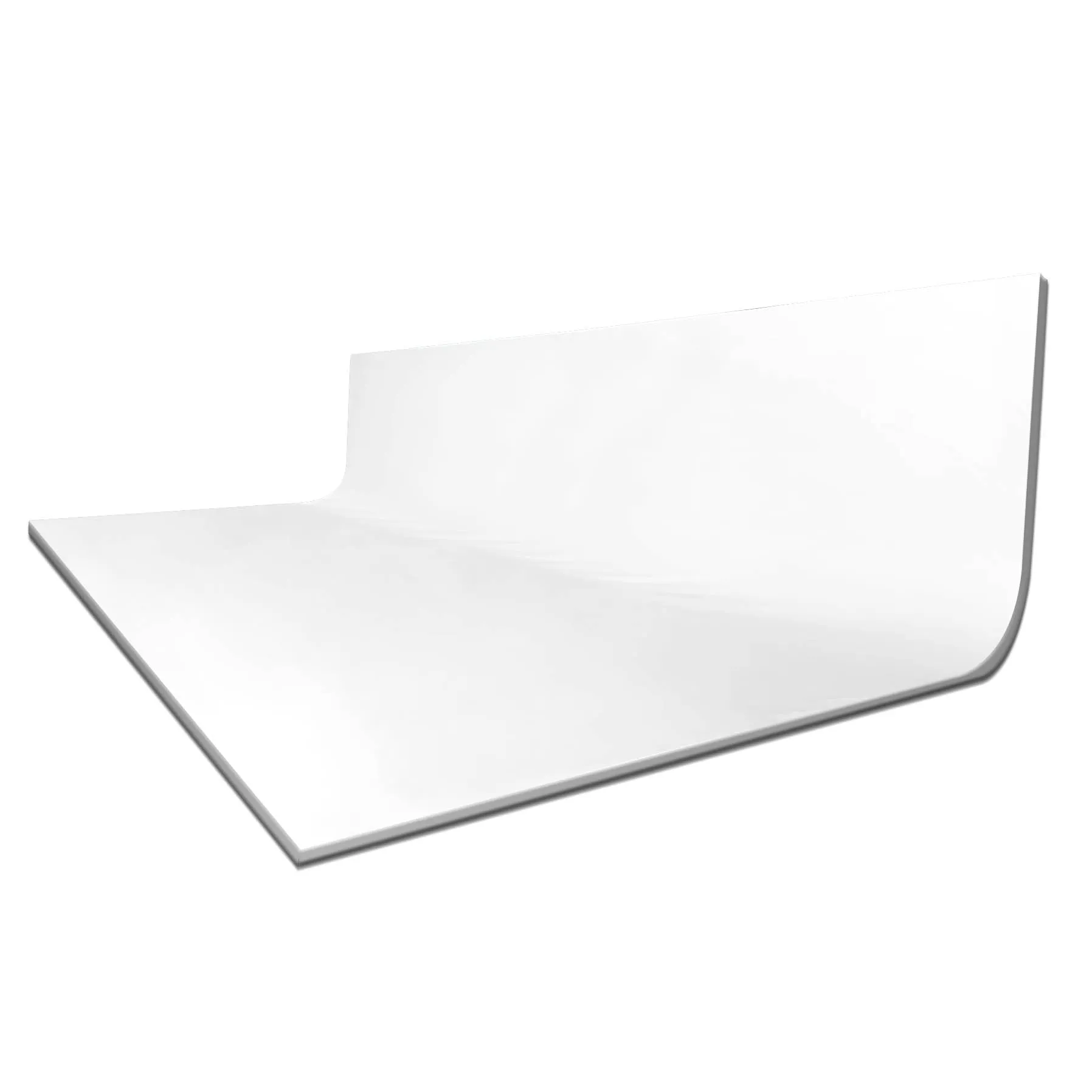 Curved Large Commercial Cyclorama Infinity Cove Backdrop and Frame Bundle Kit V2 - White (Made To Order)