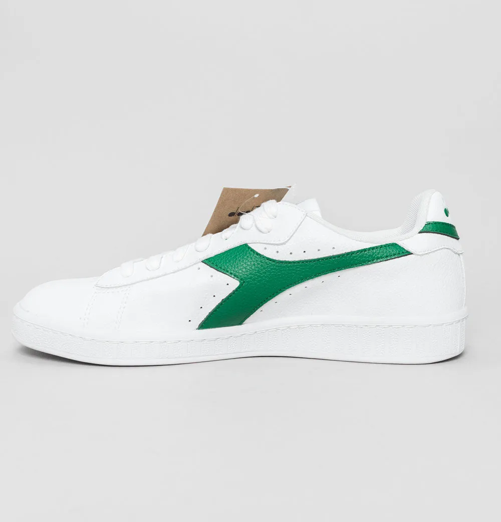 Diadora Game L Low 2030 Leather Trainers White/Amazon