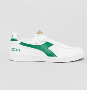 Diadora Game L Low 2030 Leather Trainers White/Amazon