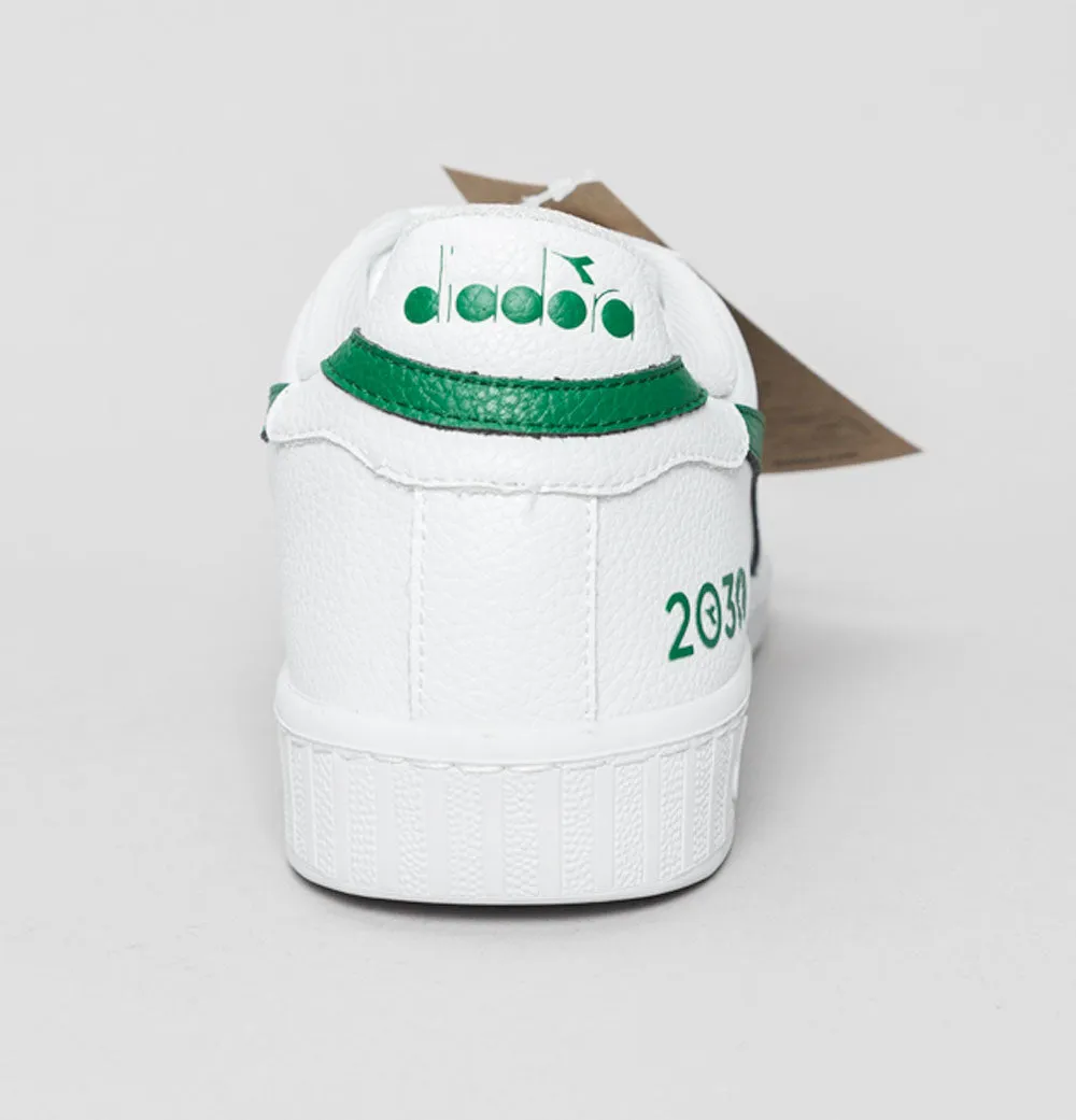 Diadora Game L Low 2030 Leather Trainers White/Amazon