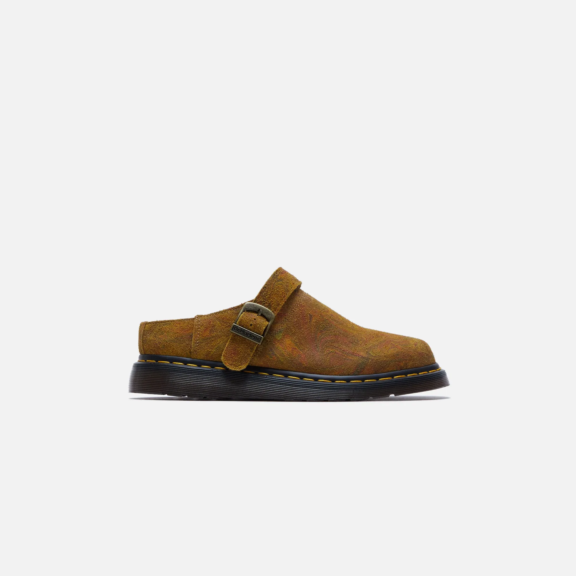 Dr. Martens Isham - Brown / Mustard Marble Hairy Suede