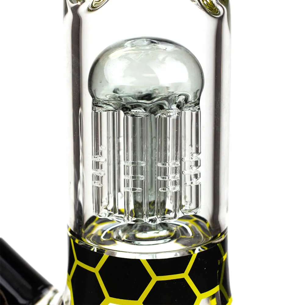 Honeycomb Graphics Tree Arm Percolator Bong