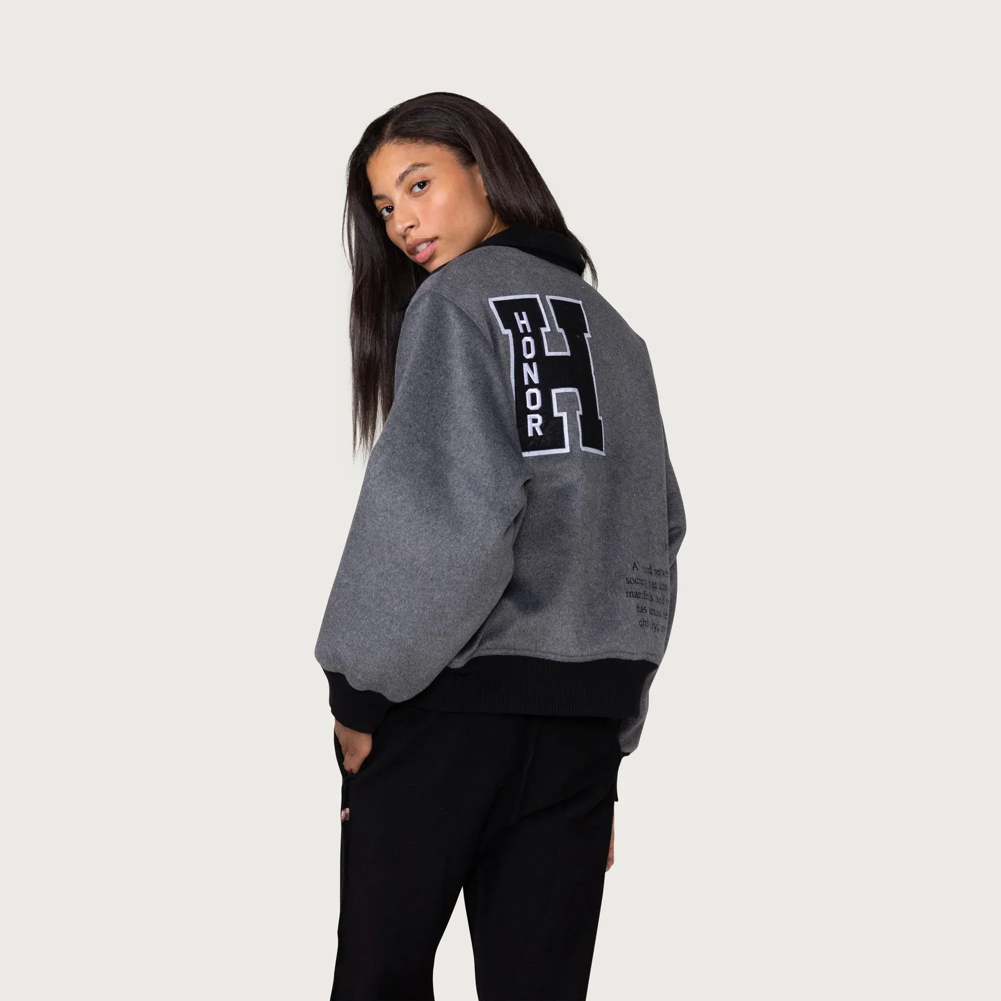 Honor The Gift Womens Prep School Bomber Jacket