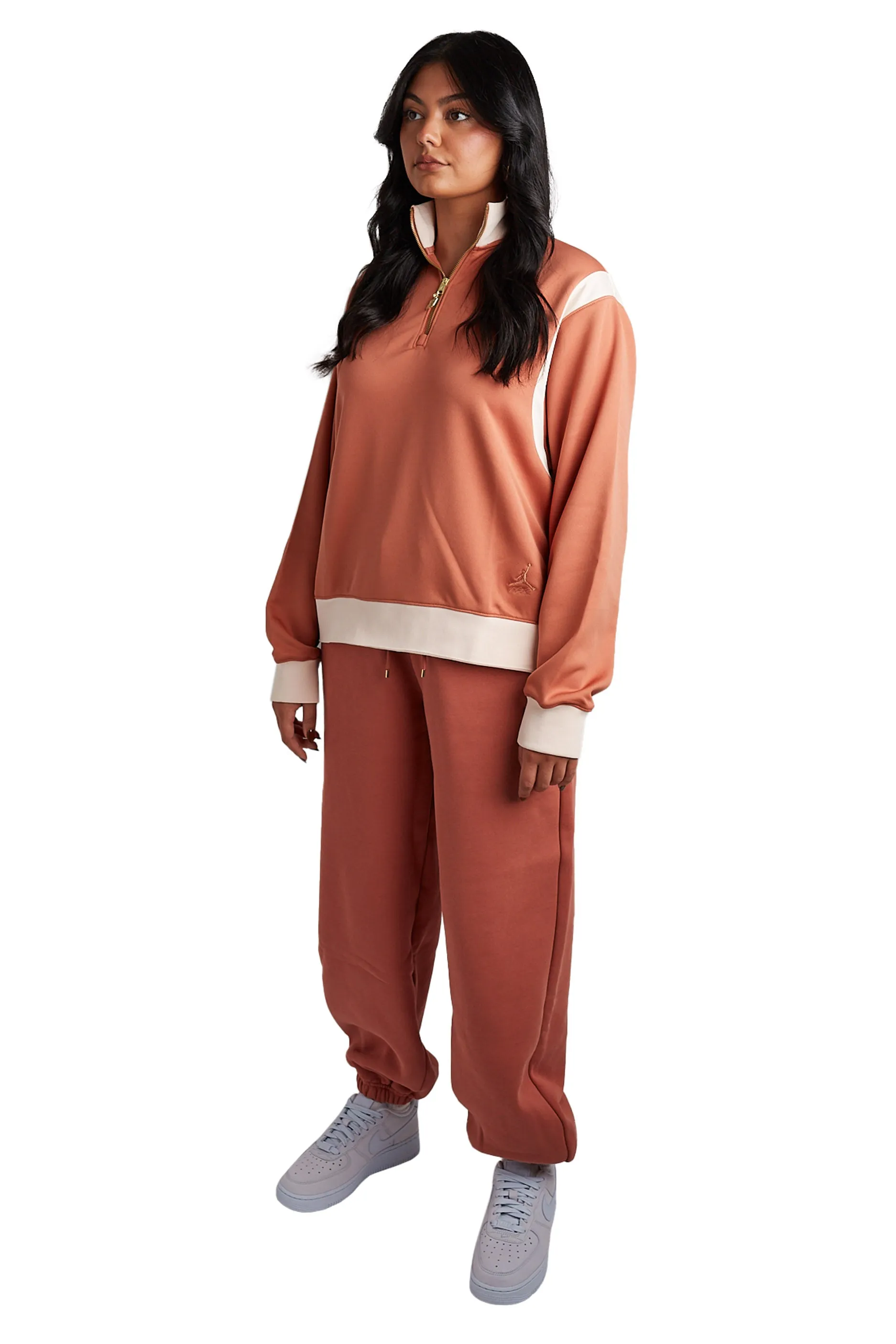 Jordan Womens Flight Fleece Sweatpants 'Sky J Orange'