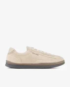 Low Cut Hairy Suede Sneaker Natural Beige