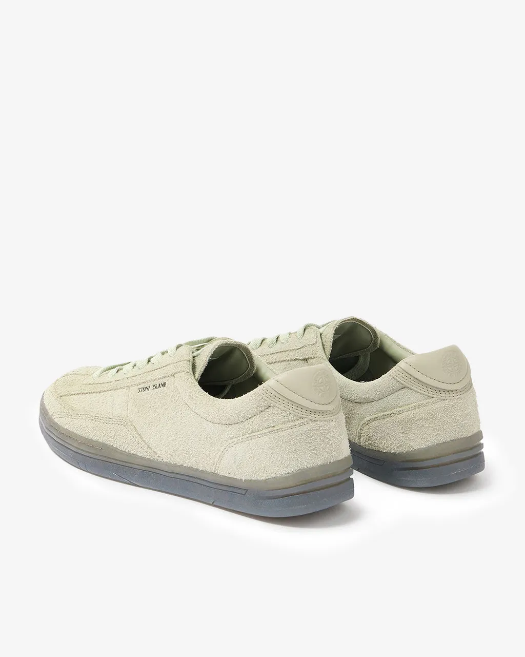 Low Cut Hairy Suede Sneaker Sage