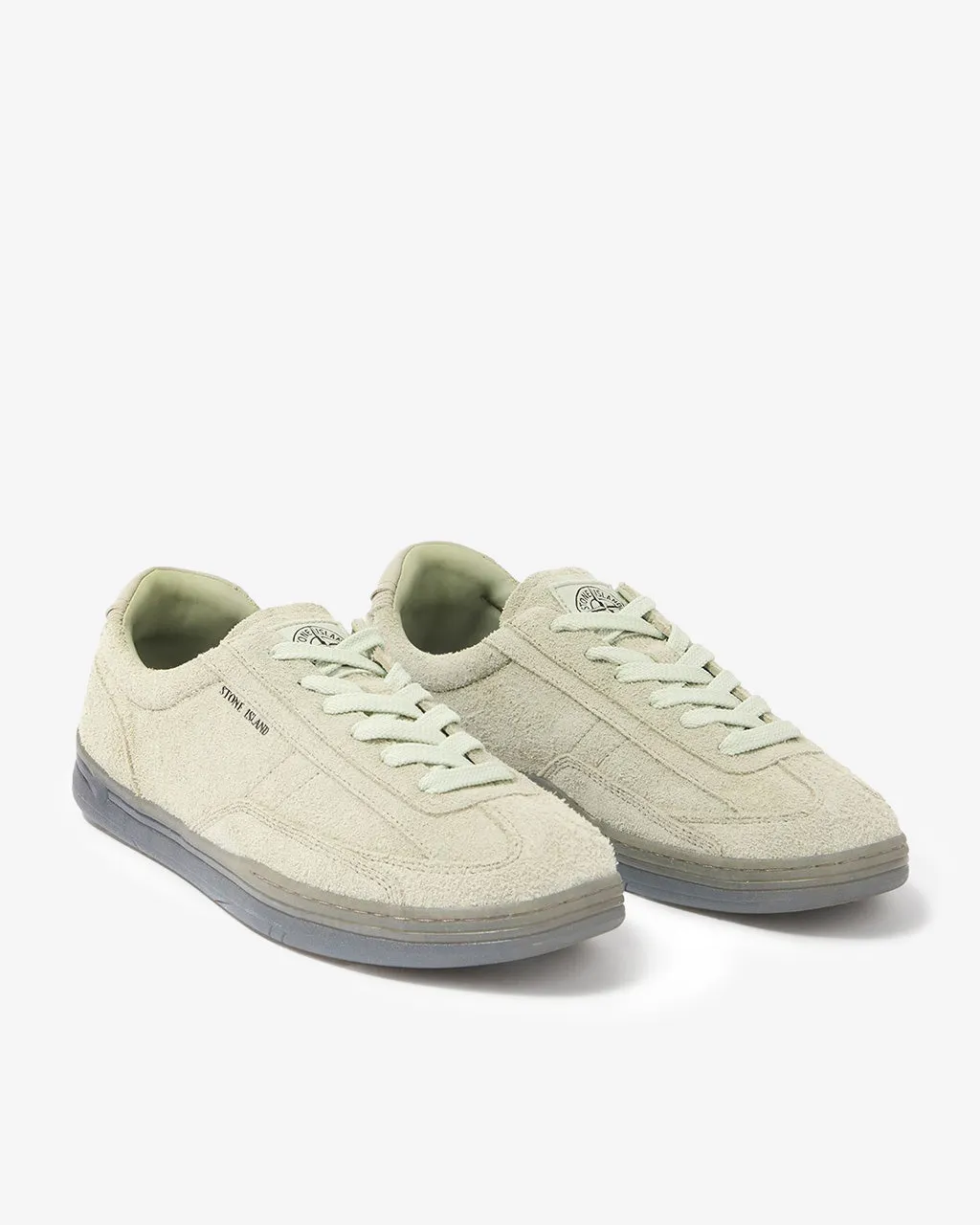 Low Cut Hairy Suede Sneaker Sage