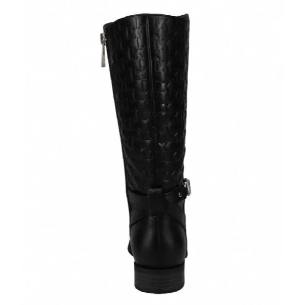 Michael Kors Finley Drake Girls Black Leather Boots