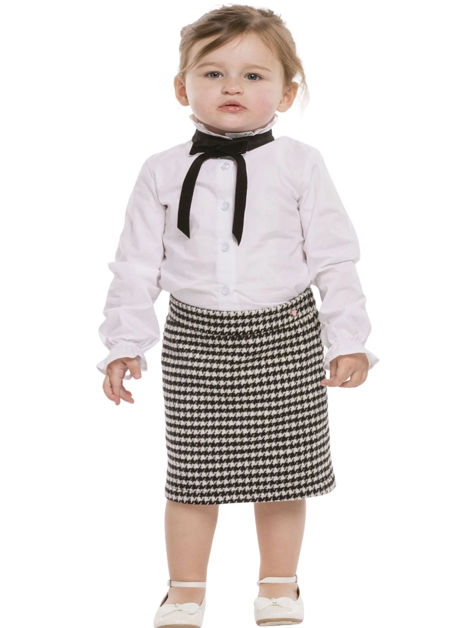 Midi Pencil Houndstooth & Puppystooth Matching Skirts