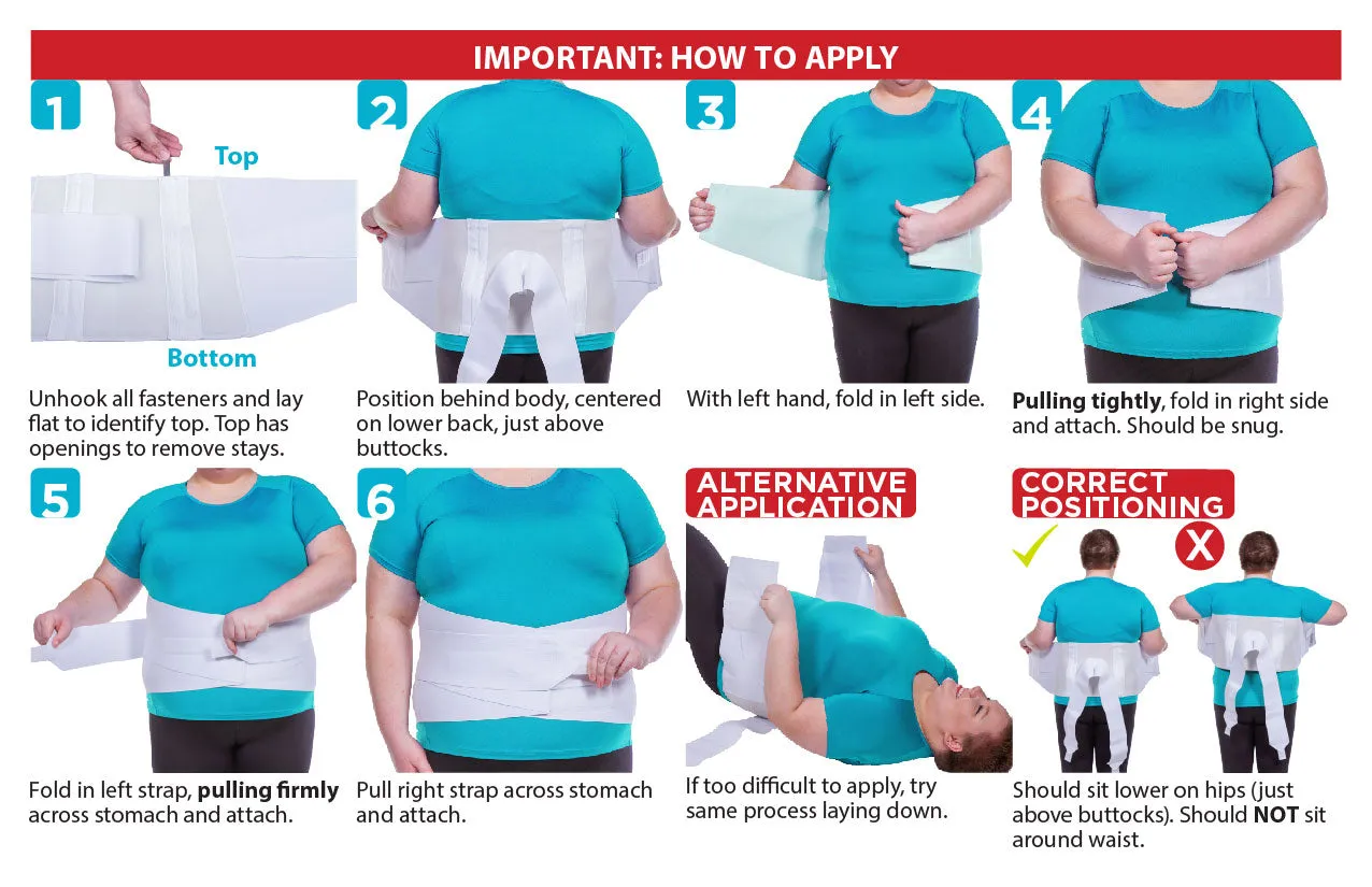 Plus Size Back Brace | Bariatric Big & Tall Support in Extra Large Overweight to Morbidly Obese Sizes