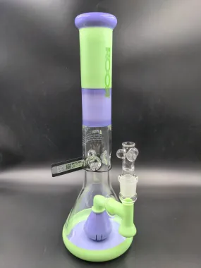 RooR Tech Multicolor 5mm Thick Beaker with Showerhead Perc