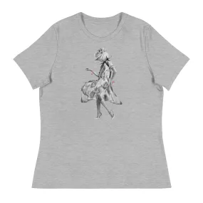 Rose Head Lady Women's Relaxed T-Shirt