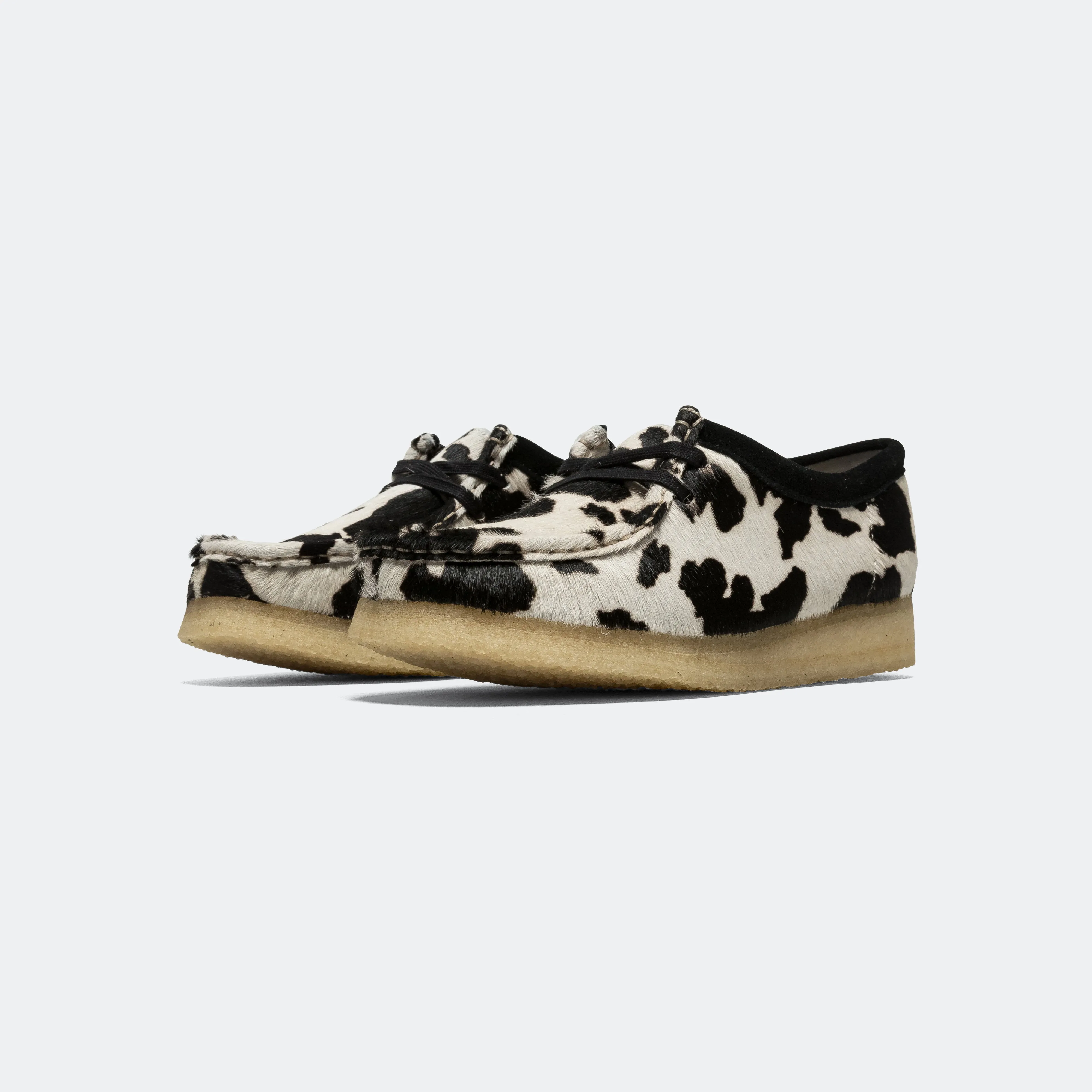 Womens Wallabee - Black Cow Print